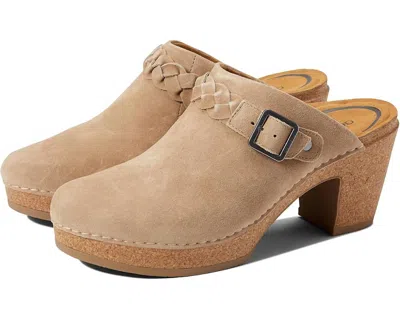 Aetrex Women's Corey Buckle Strap Detail Open Heels In Olive In Green