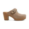 Aetrex Women Corey Clog In Taupe In Gray