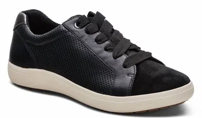 Aetrex Women's Courtney Lace-up Sneakers In Black
