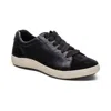 Aetrex Women Courtney Lace-up Sneakers In Black In Black