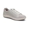Aetrex Women Courtney Lace Up Sneakers In Chalk In White