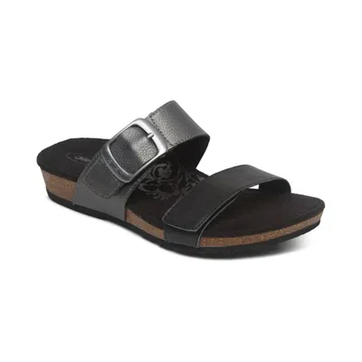 Aetrex Women's Daisy Sandal In Black