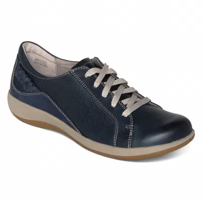 Aetrex Women Dana Lace Up Oxford In Navy In Blue