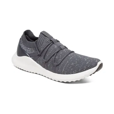 Aetrex Women's Dani Arch Support Sneaker In Charcoal In Pink
