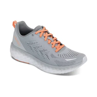Aetrex Women's Danika Arch Support Sneaker In Light Grey In Animal Print