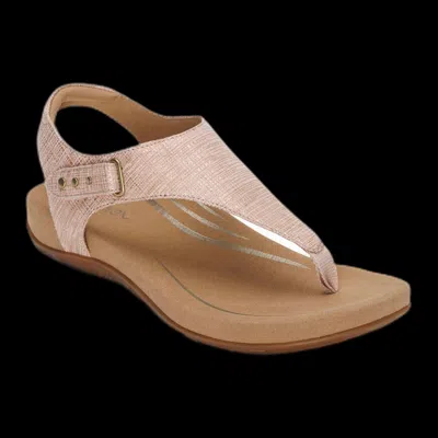 Aetrex Women's Ellie Sandal In Blush In Pink