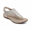 Aetrex Women's Ellie Thong Sandal In Grey In Gray