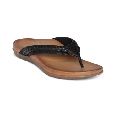 Aetrex Women's Emmy Sandal In Black In Multi
