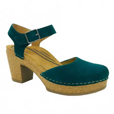 Aetrex Women Finley Heel In Dark Teal In Blue