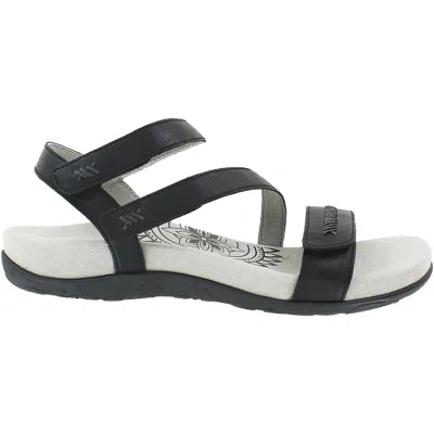 Aetrex Women's Gabby Synthetic Sandal In Black