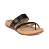 Aetrex Women's Izzy Sandals In Black In Black
