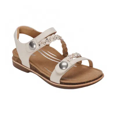 Aetrex Women's Jenn Casual Sandals In Ivory In Multi