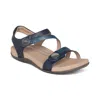 Aetrex Women Jess Sandal In Navy In Blue