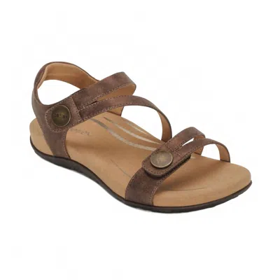 Aetrex Women's Jess Sandal In Bronze In Gold