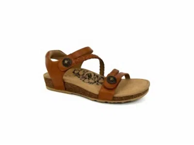 Aetrex Women Jillian Sandal In Cognac In Green