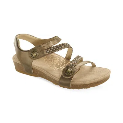 Aetrex Women's Jillian Sandals In Bronze In Gold