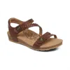 Aetrex Women's Jillian Sandals In Walnut In Brown