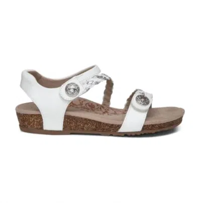 Aetrex Women's Jillian Sandals In White