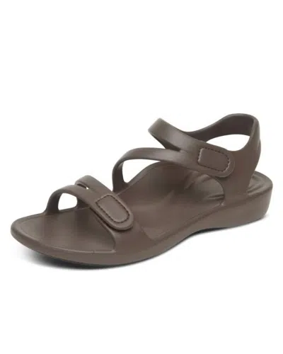Aetrex Women's Jillian Sport Sandal In Java In Black