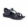 Aetrex Women's Jillian Sport Sandal In Navy In Black