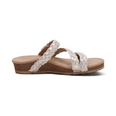 Aetrex Women's Josie A Sandal In Champagne In White