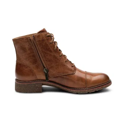 Aetrex Women's Juliet Lace Up Boot In Cognac In Brown