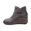 Aetrex Women's Kara Wedge Boot In Charcoal