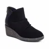 Aetrex Women's Kara Wedge Bootie In Black In Black