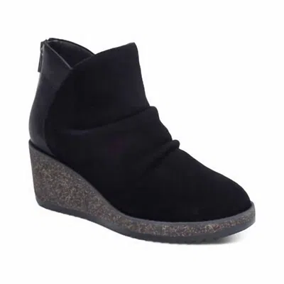 Aetrex Women's Kara Wedge Bootie In Black