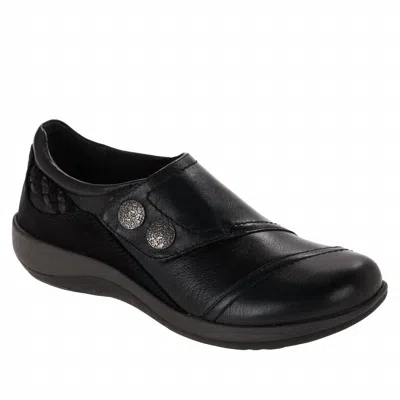 Aetrex Women's Karina Monk Shoes In Black