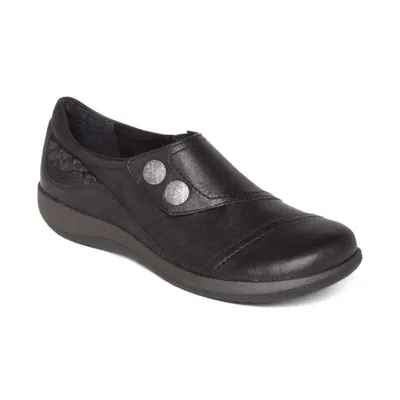 Aetrex Women Karina Monk Strap Shoes In Black