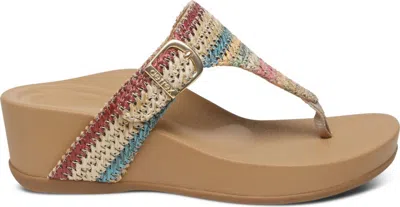 Aetrex Women's Kate Sandal In Multi Woven