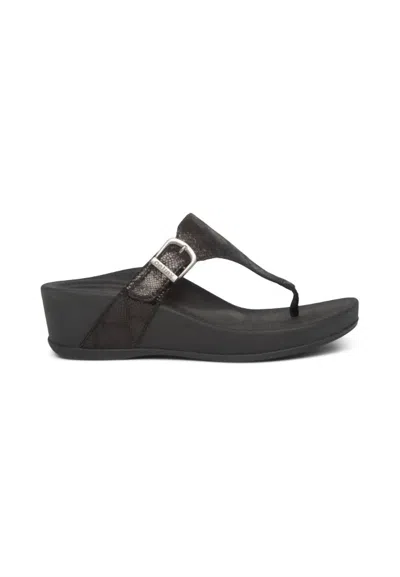 Aetrex Women's Kate Sandals In Black