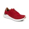 Aetrex Women's Laura Arch Support Sneakers In Red In Red
