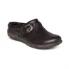 Aetrex Libby Comfort Womens Clogs - Medium Width In Brown In Black