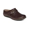 Aetrex Libby Comfort Womens Clogs - Medium Width In Brown In Brown