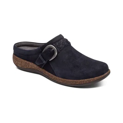 Aetrex Women's Libby Comfort Clog In Navy In Blue