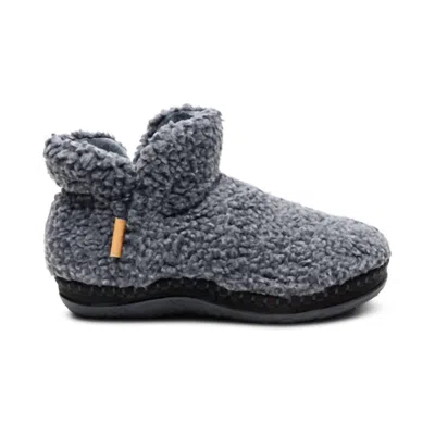 Aetrex Women's Malina Arch Support Slipper In Charcoal In Gray