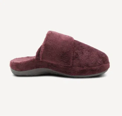 Aetrex Women's Mandy Slippers In Wine In Pink