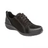 Aetrex Women's Mara Hiking Sneaker In Black In Black