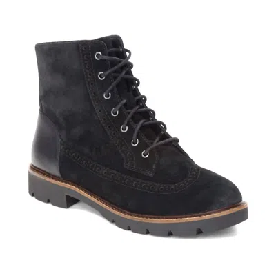 Aetrex Women's Margot Brogue Lace-up Boots In Black