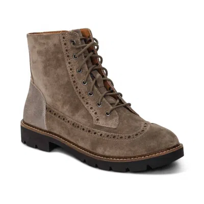 Aetrex Women's Margot Lace-up Boot In Taupe In Brown