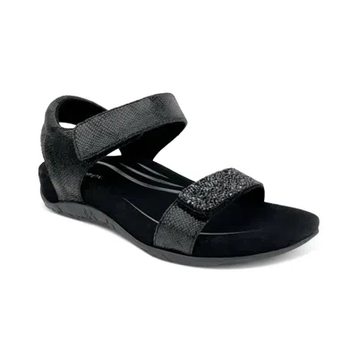 Aetrex Women's Maria Sandal In Black