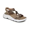 Aetrex Marz Adjustable Sport Sandal In Grey In Grey