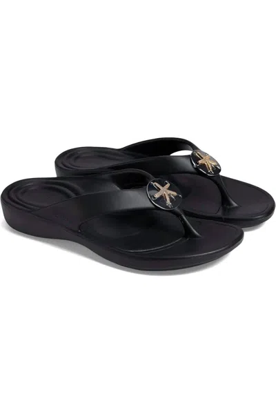 Aetrex Women's Maui Starfish Sandal In Black In Multi