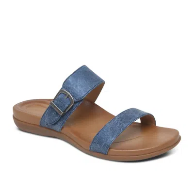 Aetrex Women's Mimi Sandal In Navy In Blue