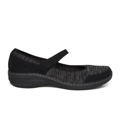 Aetrex Women's Mina Mary Jane Shoes In Black