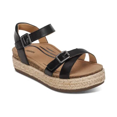 Aetrex Women's Paula Sandal In Black