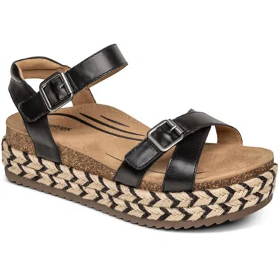 Aetrex Women's Paula Sandals In Black
