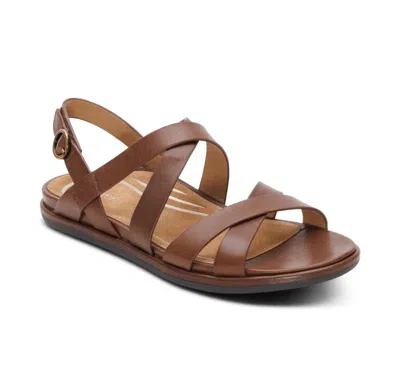 Aetrex Women's Piper Sandal In Coffee In Brown